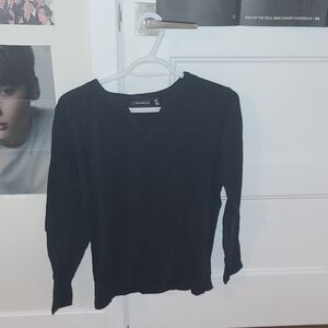 Rafaella Black Sweater Cardigan